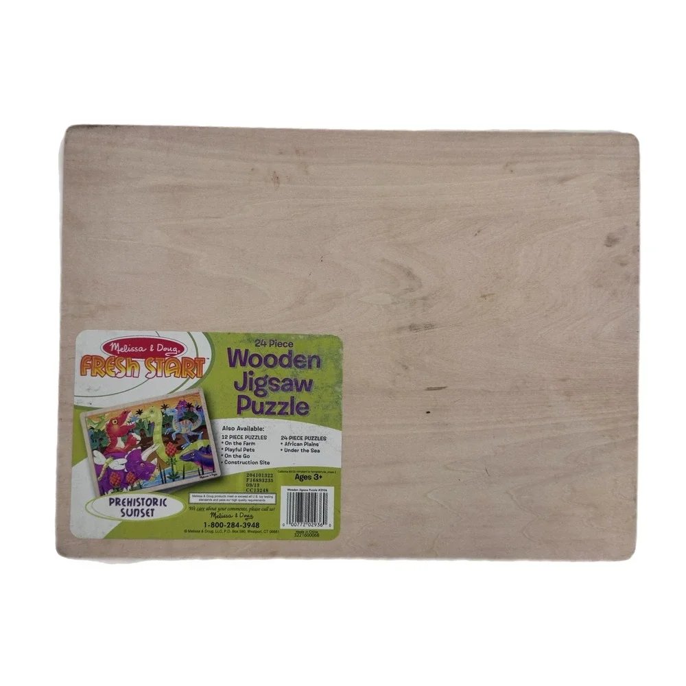 Melissa & Doug Fresh Start Prehistoric Sunset Wooden Jigsaw Puzzle 24 Piece 2936